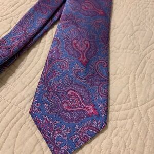 Men’s Silk Tie. Handmade Italian Silk. Longer length. Men's Accessory